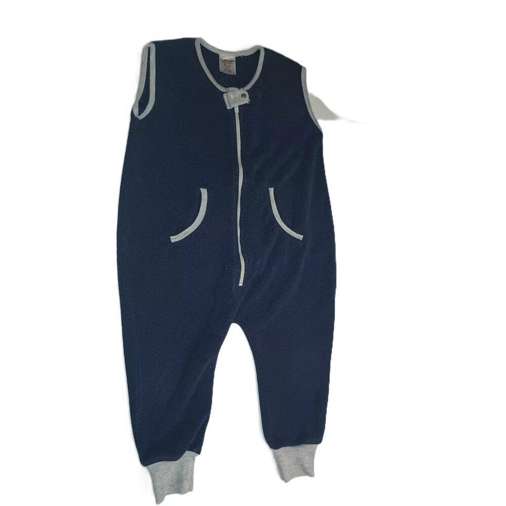 baby deedee Sleep Kicker Peacock Sleep Bag Wearable Blanket Navy Size 2T-4T B001